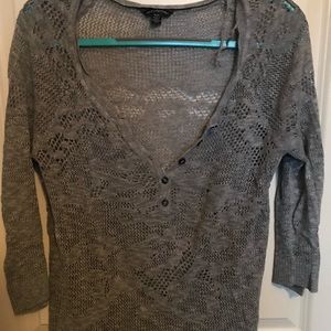 American Eagle Grey Knit Shirt
